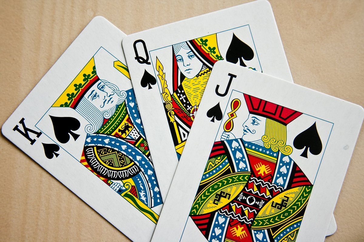 Cards on a table